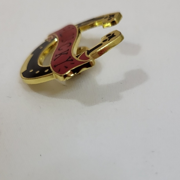 Trixie & MIlo Lucky Horseshoe Enamel Pin - Picture 2 of 3